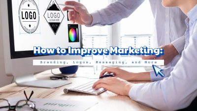 a man and woman using a computer